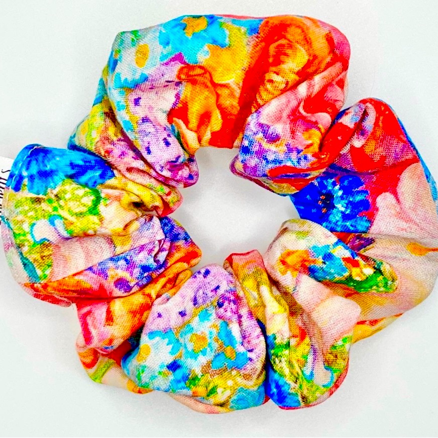 Floral Anthropologie Inspired Handmade Scrunchie. New